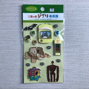 3D Totoro Studio Ghibli Stickers from Museum store